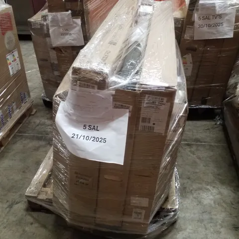 PALLET OF 5 ASSORTED DAMAGED TVS INCLUDING