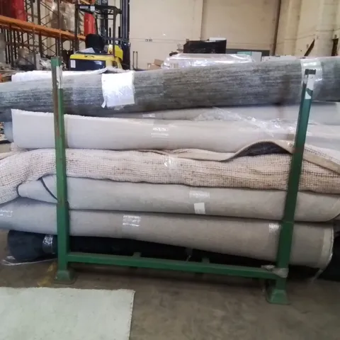 STILLAGE OF APPROXIMATELY 20 QUALITY DESIGNER RUGS XL