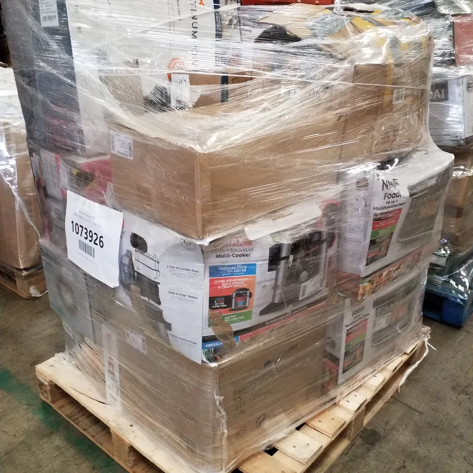 PALLET OF APPROXIMATELY 16 UNPROCESSED RAW RETURN HOUSEHOLD AND ELECTRICAL GOODS TO INCLUDE;