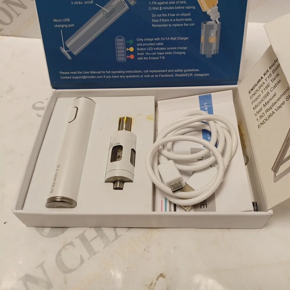 BOXED INNOKIN ENDURA T18E COMPLETE VAPING SYSTEM