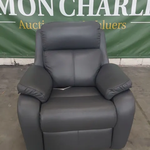 QUALITY BRITISH DESIGNER G PLAN SEATTLE POWER RECLINING EASY CHAIR GIRONA SMOKE LEATHER