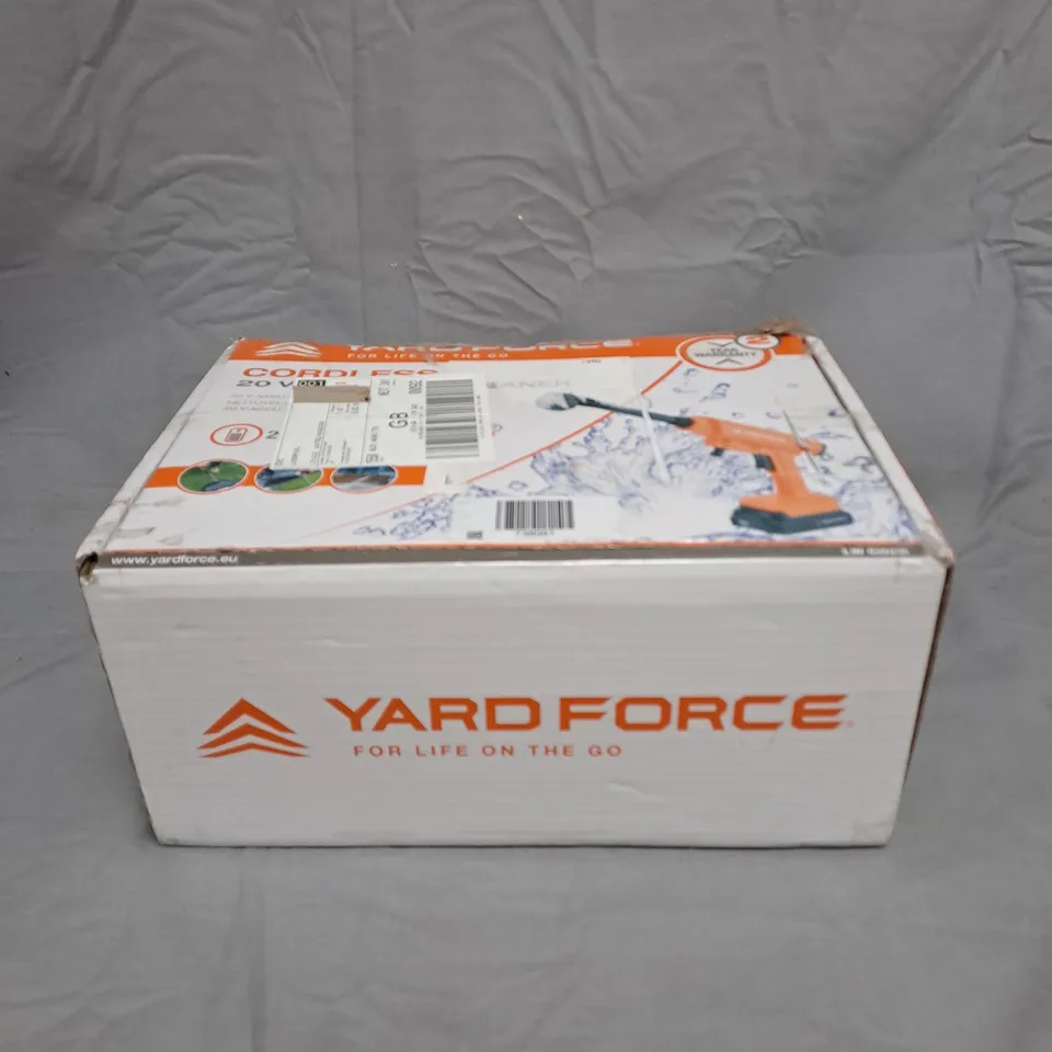 YARD FORCE 20V CORDLESS PRESSURE WASHER