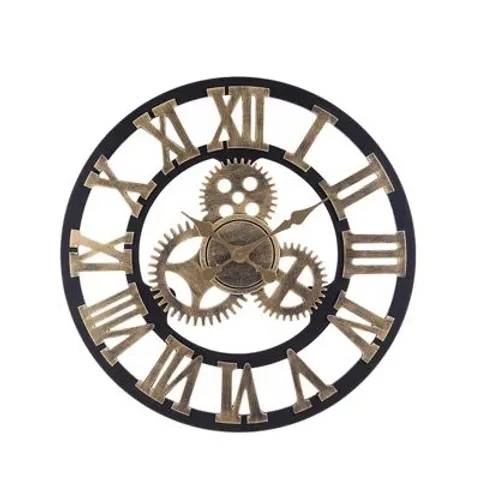 BOXED INDUSTRIAL LARGE WALL CLOCK