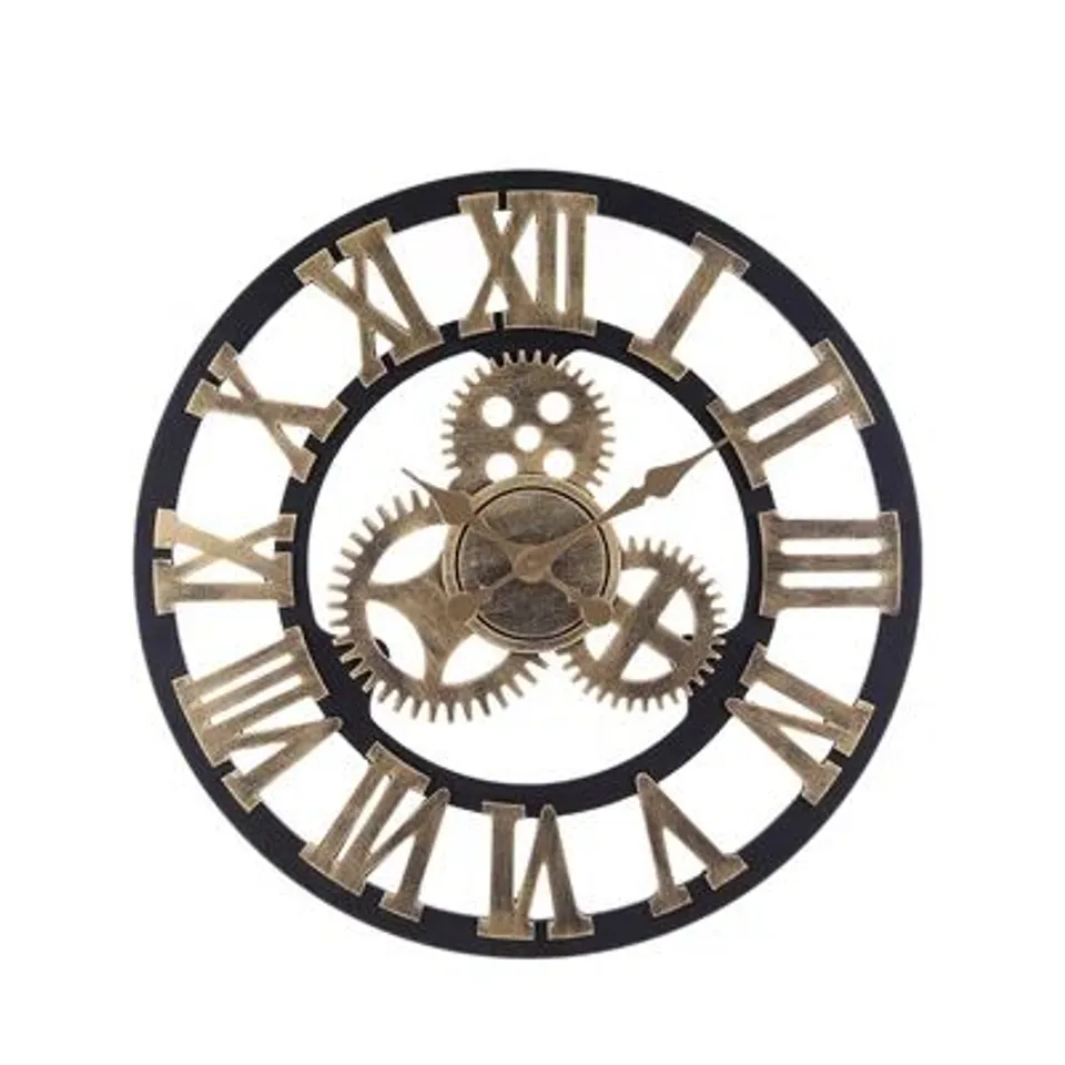BOXED INDUSTRIAL LARGE WALL CLOCK