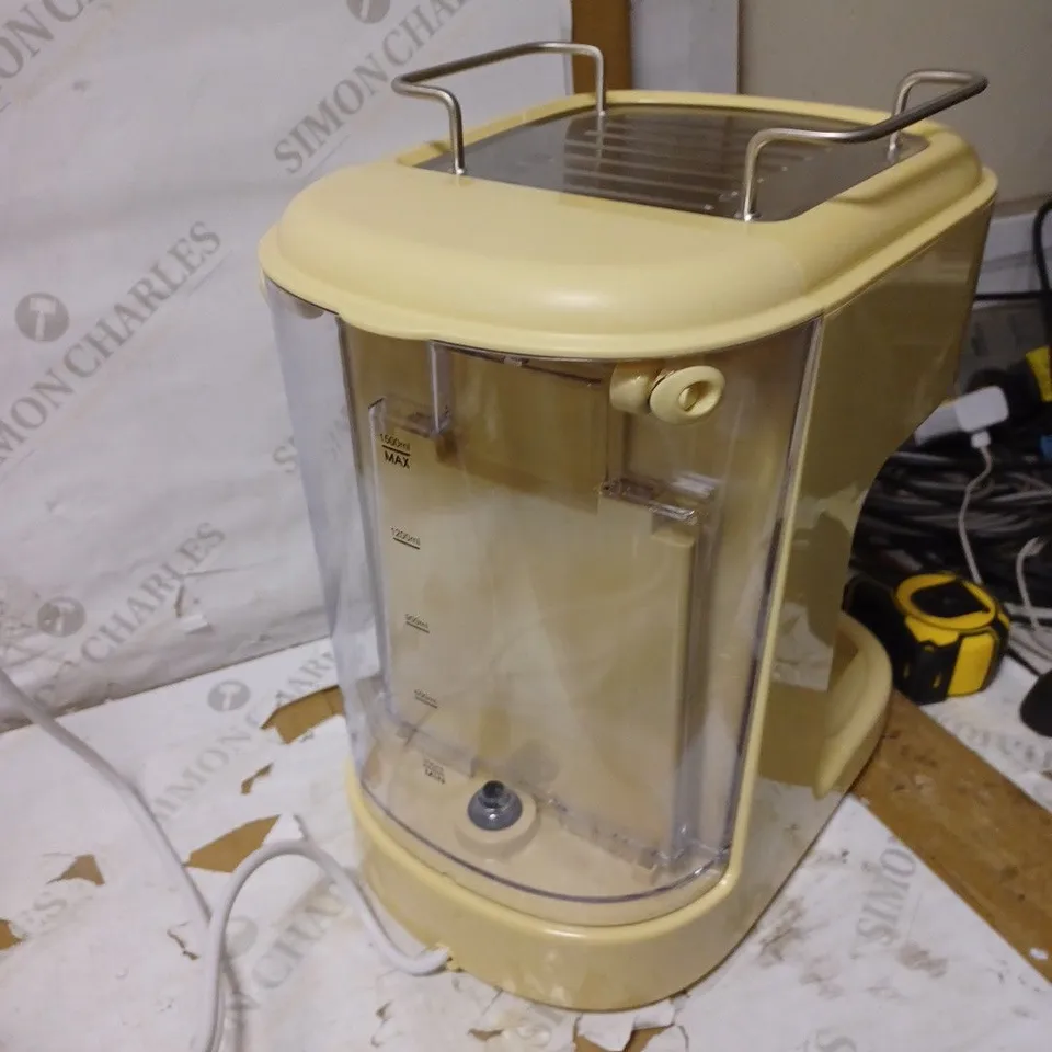 SWAN RETRO CREAM ESPRESSO COFFEE MACHINE 