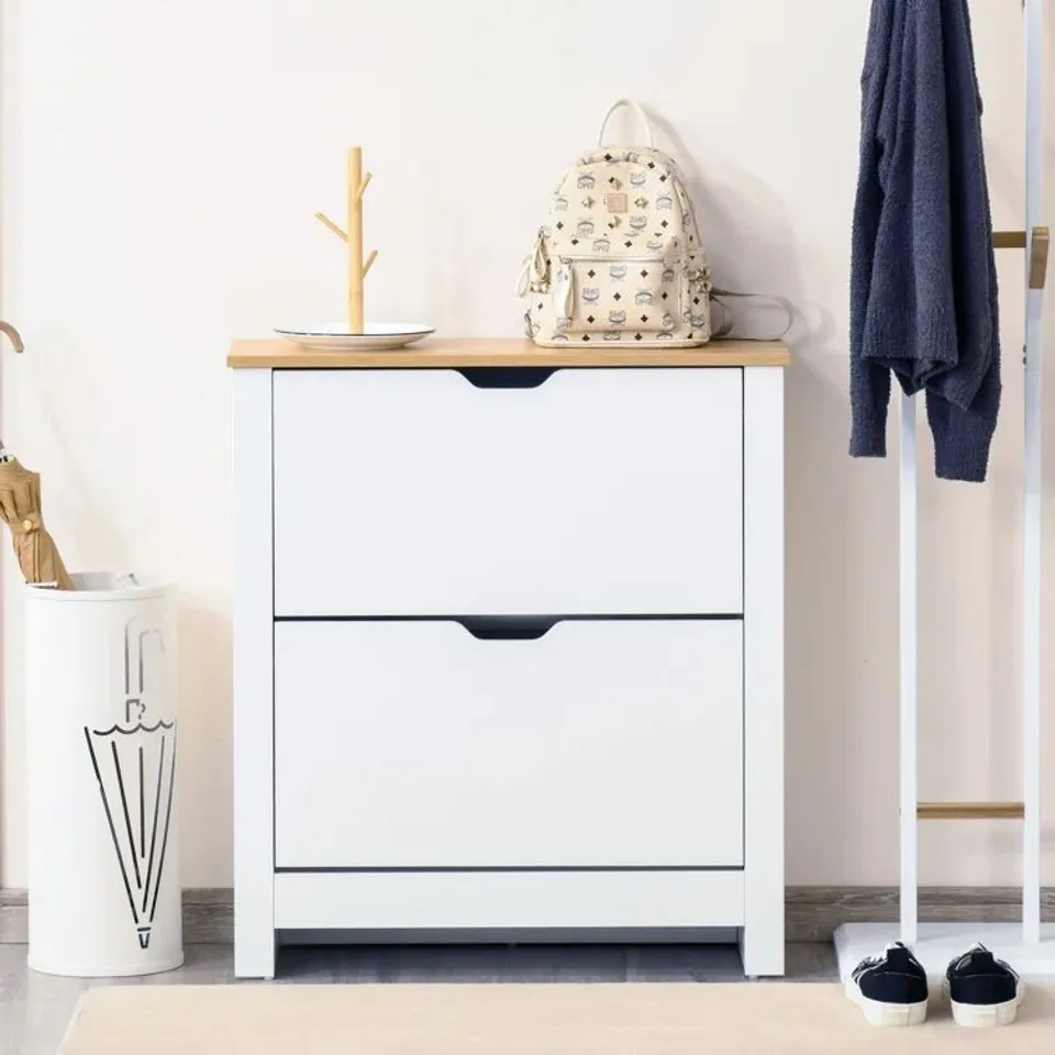 BOXED CSAIR 12 PAIR SHOE STORAGE CABINET 