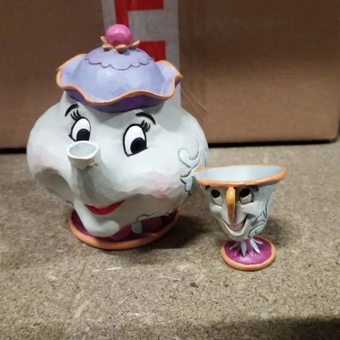 BOXED A MOTHER'S LOVE MRS POTTS & CHIP FIGURINE 