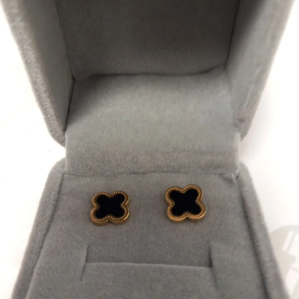 BOXED SAY IT WITH DIAMONDS LUCK COLLECTION STUD EARRINGS 