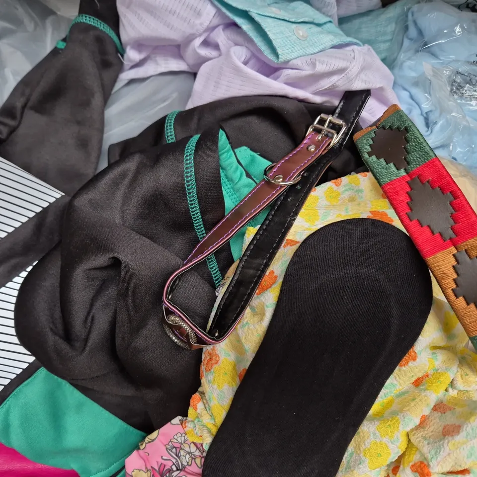 APPROXIMATELY 20 ASSORTED CLOTHING AND FASHION PRODUCTS IN VARIOUS STYLES AND SIZES - COLLECTION ONLY