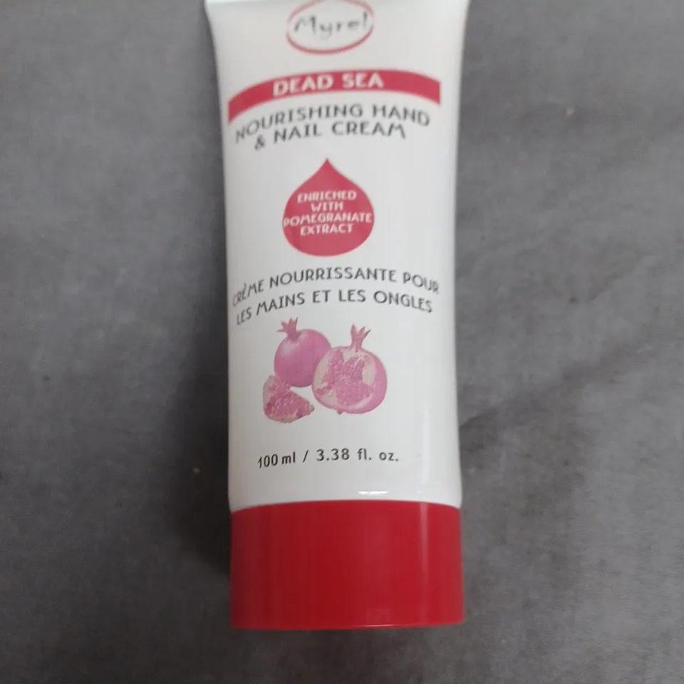 APPROXIMATELY 75 MYREL DEAD SEA HAND AND NAIL CREAM FOR DRY SKIN ENRICHED WITH POMEGRANATE EXTRACT 100ML