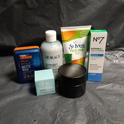 APPROXIMATEY 20 ASSORTED HEALTH AND BEAUTY PRODUCTS TO INCLUDE - ST IVES FRESH SKIN APRICOT SCRUB - ELF HOLY HYDRATION EYE CREAM AND NO7 DERM SOLUTIONS ECZEMA TREATMENT CREAM