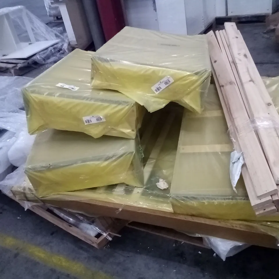 TWO PALLETS OF ASSORTED BED PARTS