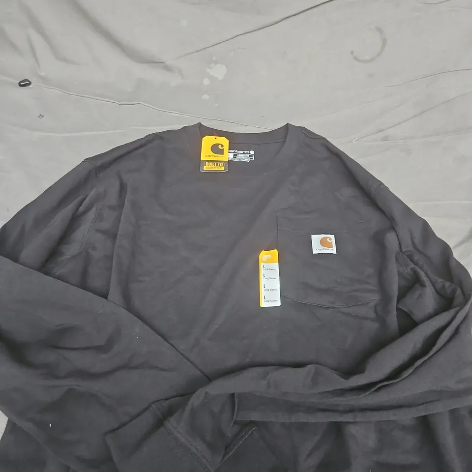 CARHARTT K126 WORKWEAR LONG SLEEVE POCKET T-SHIRT - L