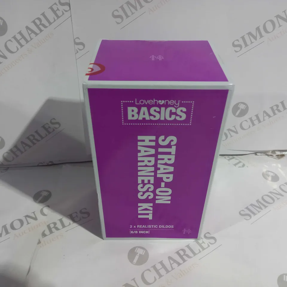 BOXED AND SEALED LOVEHONEY STRAP-ON HARNESS KIT