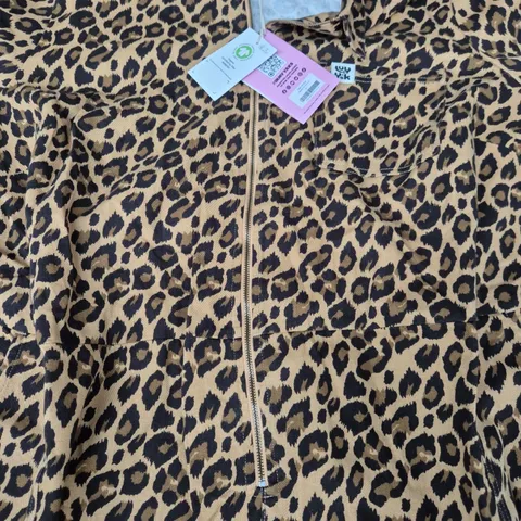 LUCY & YAK RAGAN JUMPSUIT IN ANIMAL PRINT SIZE UK 26