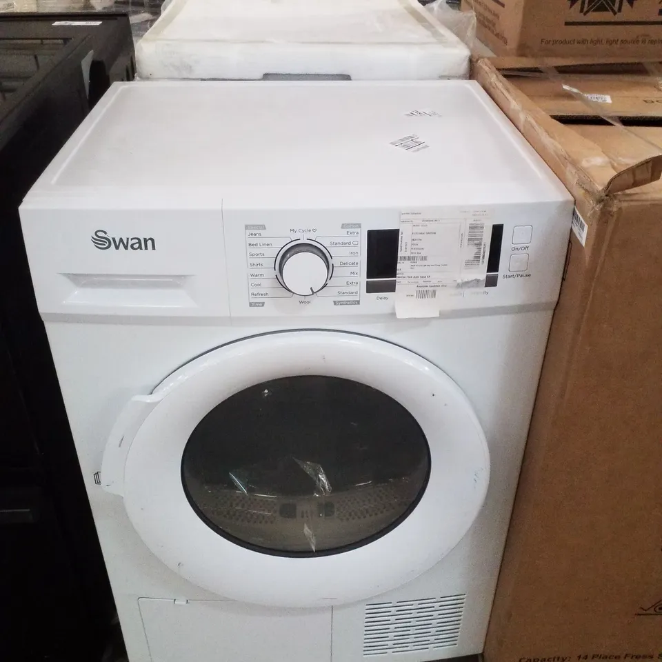 SWAN STC75110W 8KG LOAD CONDENSER TUMBLE DRYER IN WHITE