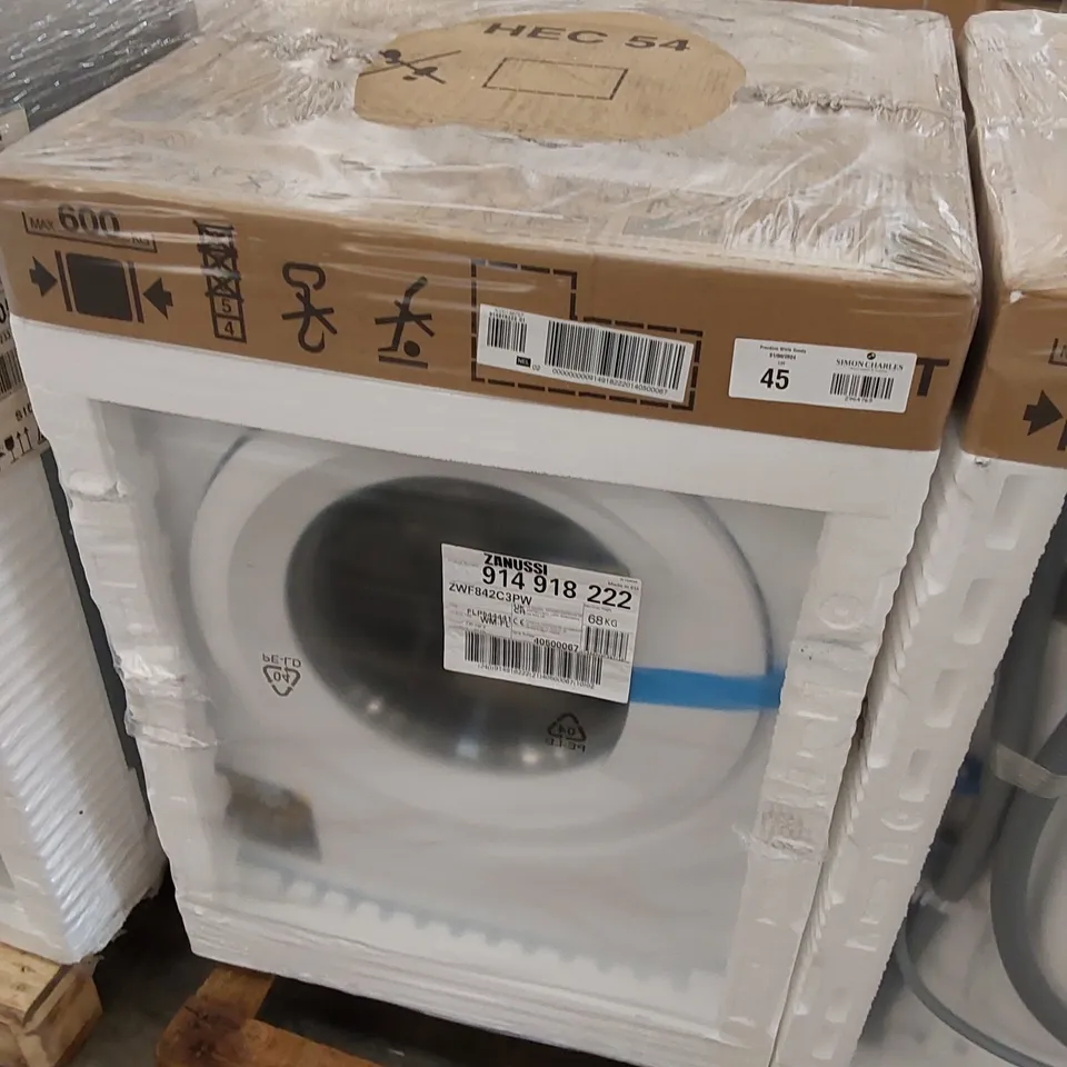 ZANUSSI ZWF842C3PW WASHING MACHINE, 8KG, 1400 SPIN, WHITE, C RATED