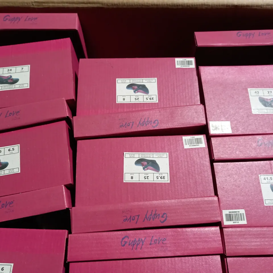 APPROXIMATELY 9 BOXED PAIRS OF GUPPY LOVE BY BLOWFISH WEDGE SHOES IN VARIOUS SIZES TO INCLUDE SIZE 37.5EU