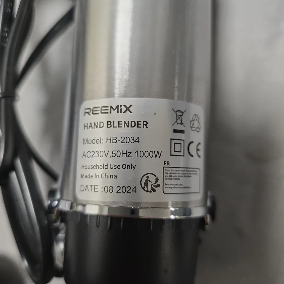 REMIX HAND BLENDER HB-2034 – 1000W, 230V 
