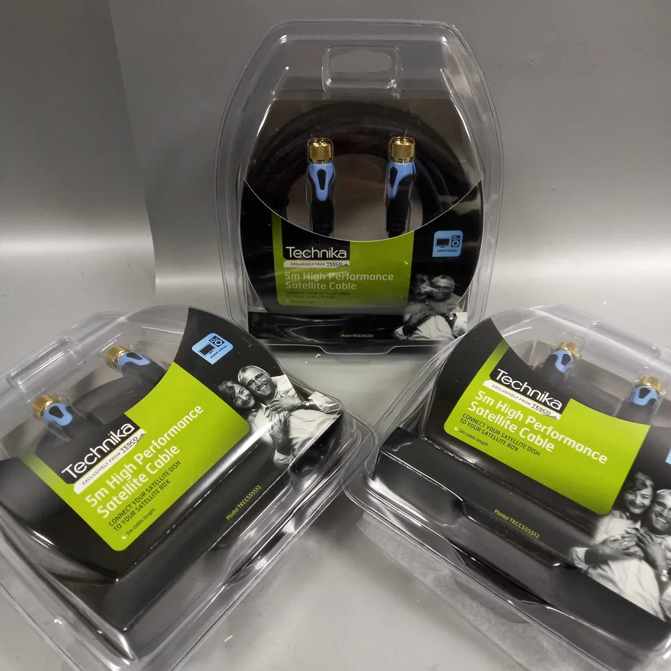 3 TECHNIKA 5M HIGH PERFORMANCE SATELLITE CABLE