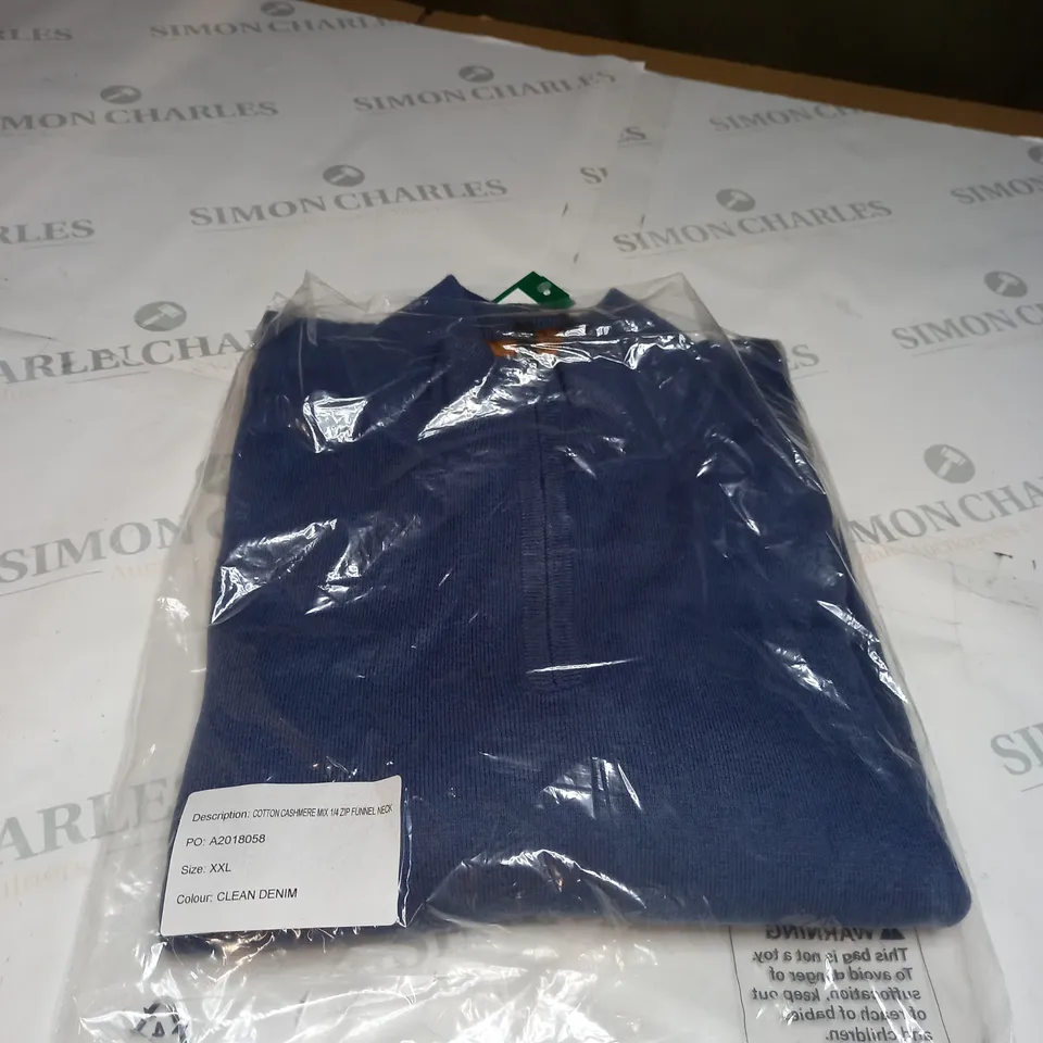 FAIRLANE AND SONS COTTON CASHMERE MIX FUNNEL NECK JUMPER SIZE XXL 