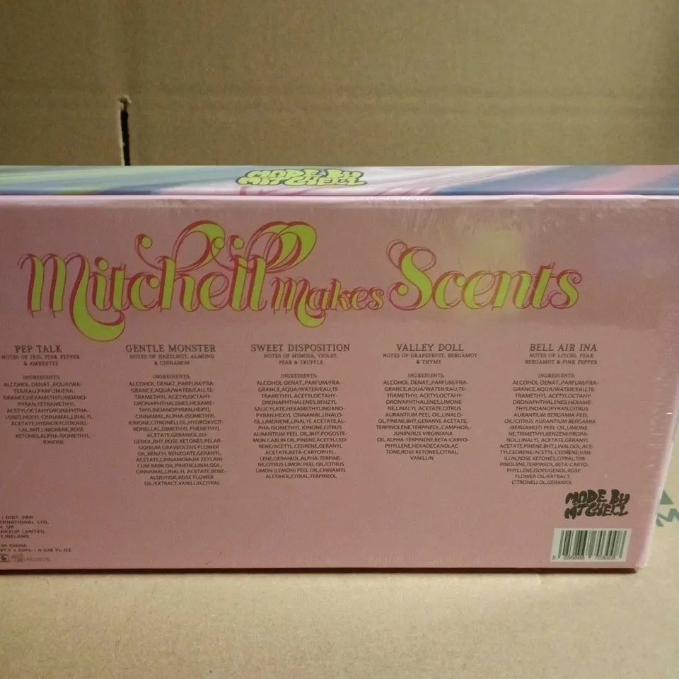 SEALED MITCHELL MAKES SCENTS DISCOVERY SET – 5-PIECE FRAGRANCE SET