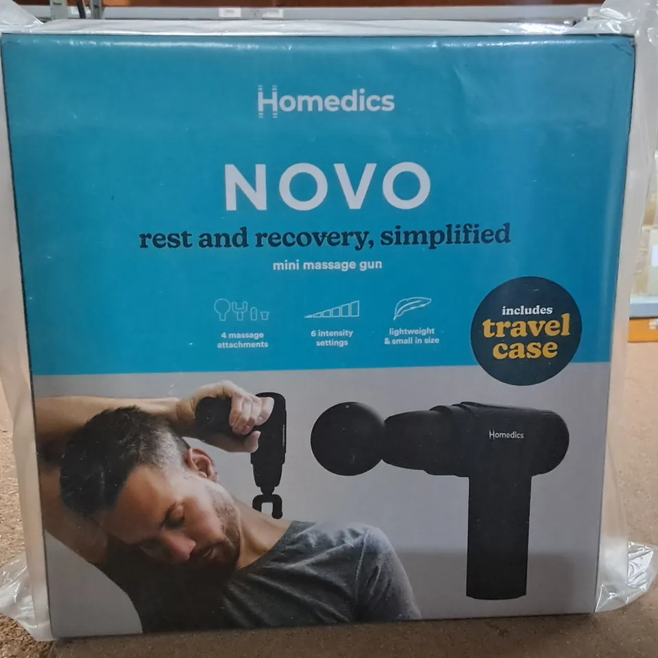 BOXED HOMEDICS NOVO EVERYDAY MINI MASSAGE GUN  RRP £59.99