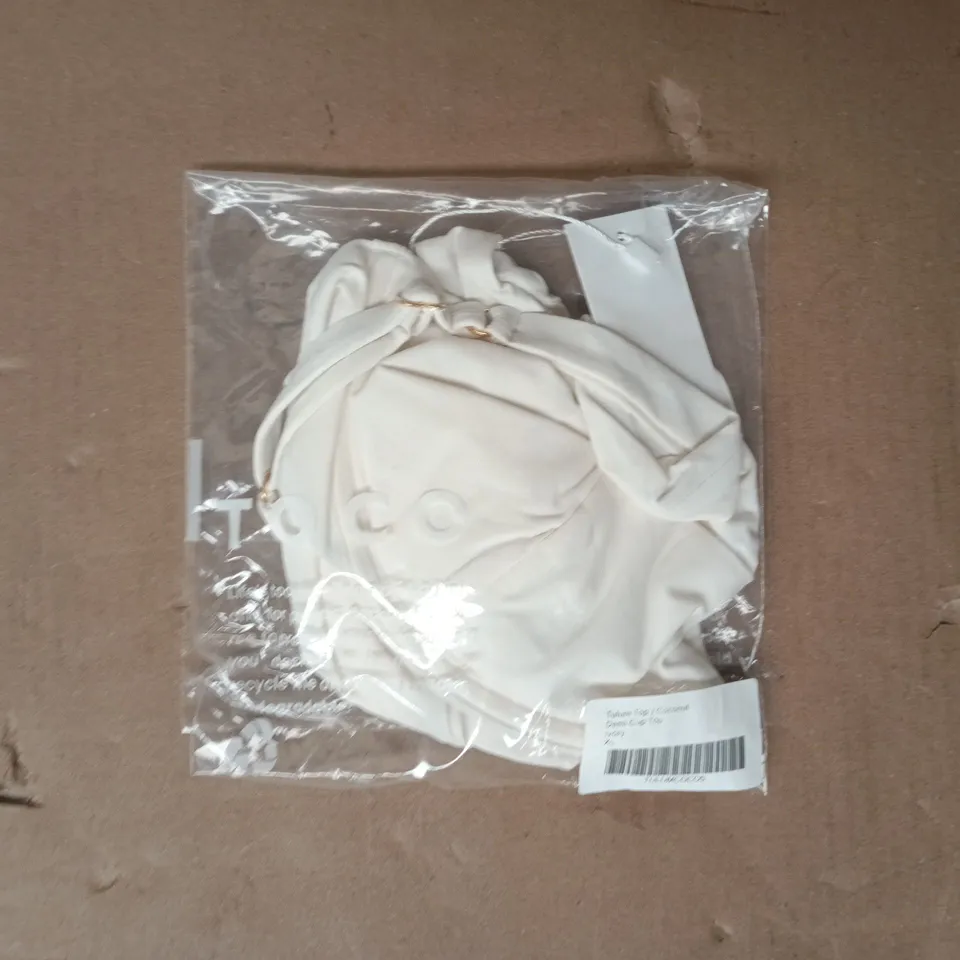BAGGED TOCO TULUM TOP - COCONUT DEMI CUP TOP IN IVORY SIZE XL