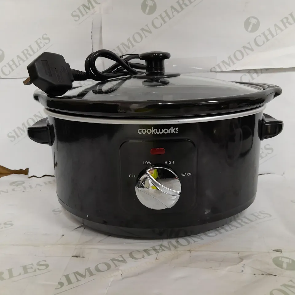 BOXED COOKWORK BLACK SLOW COOKER IN BLACK