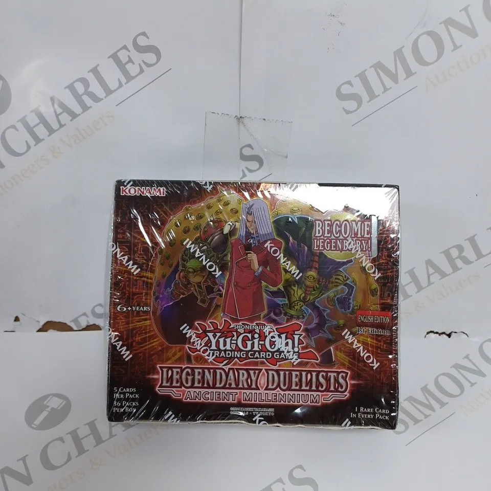 SEALED YU-GI-OH! LEGENDARY DUELISTS: ANCIENT MILLENNIUM BOOSTER DISPLAY