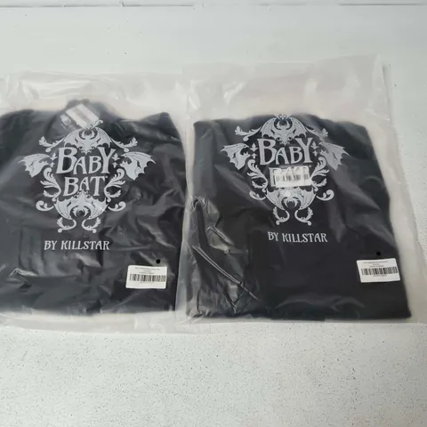 LOT OF APPROXIMATELY 35 BRAND NEW KILLSTAR MINI ASSASSINS CARDIGANS IN BLACK - UNCHECKED SIZES
