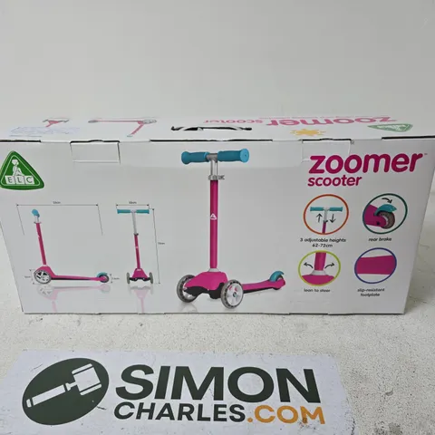ZOOMER SCOOTER β PINK 3-WHEEL KICK SCOOTER FOR CHILDREN