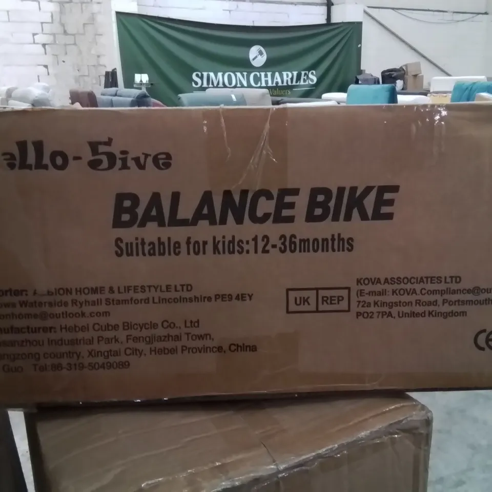 BOXED KIDS BALANCE BIKE 