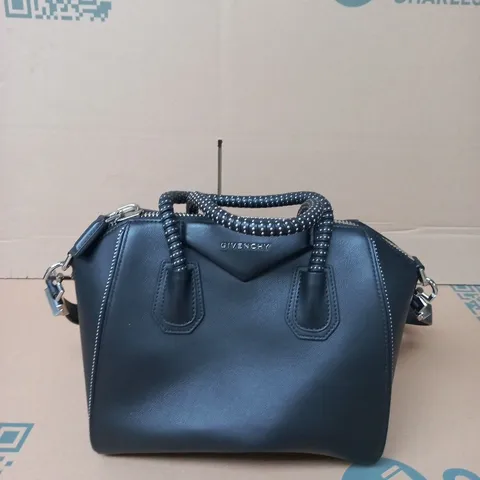 GIVENCHY TEAL LEATHER HANDBAG – TOP-HANDLE