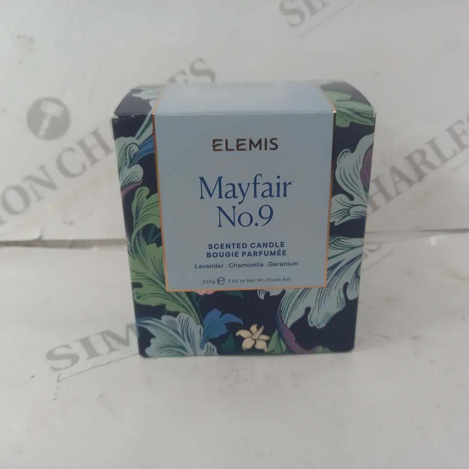 ELEMIS MAYFAIR NO.9 SCENTED CANDLE BOUGI PARFUMME 