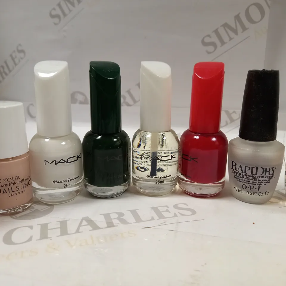 ASSORTMENT OF NAIL POLISH LACQUER APPROX. 18 ITEMS 