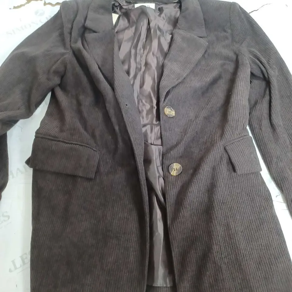 OASIS CORD SINGLE BREASTED BLAZER -SIZE 10