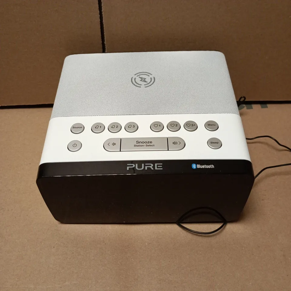 BOXED PURE SIESTA CHARGE ALARM CLOCK RADIO