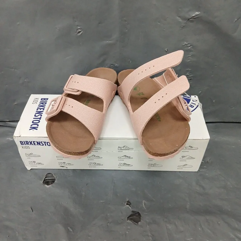 BOXED PAIR OF BIRKENSTOCK ARIZONA RIVET LOGO CHILDRENS SANDALS - KIDS 11 