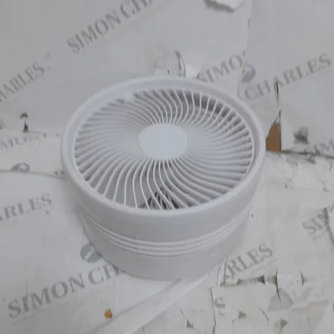 BOXED BELL & HOWELL OSCILLATING FOLDING RECHARGEABLE FAN, WHITE