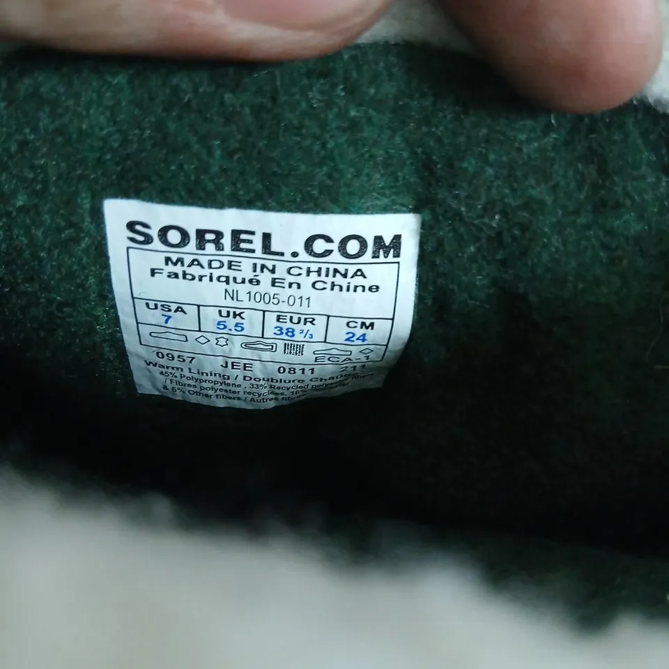 SOREL CARIBOU WATERPROOF BOOTS – BLACK, UK 5.5 (US 7)