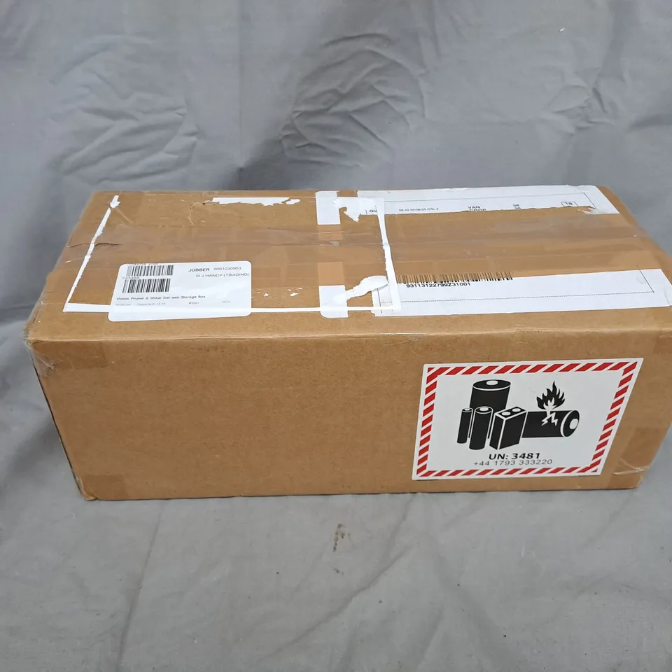 WEBB PRUNER & SHEAR SET WITH STORAGE BOX