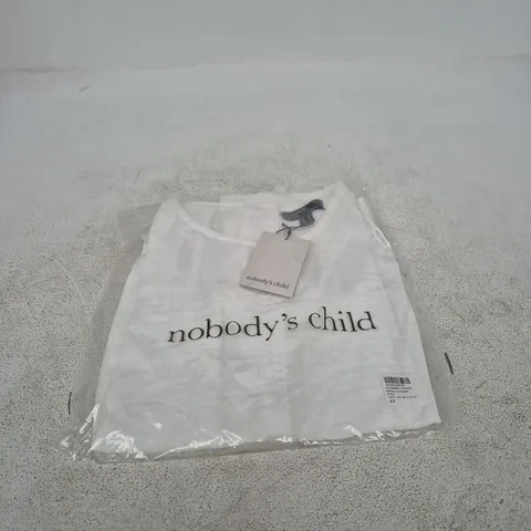 NOBODY’S CHILD STIRLING TOP DOUBLE GAUZE – WHITE, UK 8 (EU 36, USA 4)