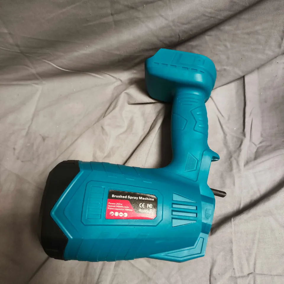 CORDLESS BRUSHED SPRAY MACHINE – TEAL, 250W, 1000ML CAPACITY - BODY ONLY