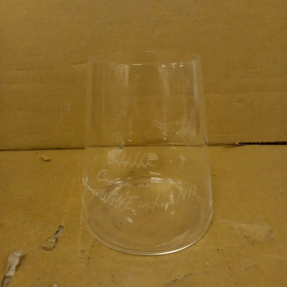 BOXED NOVELTY PERSONALISED DRINKS GLASS 