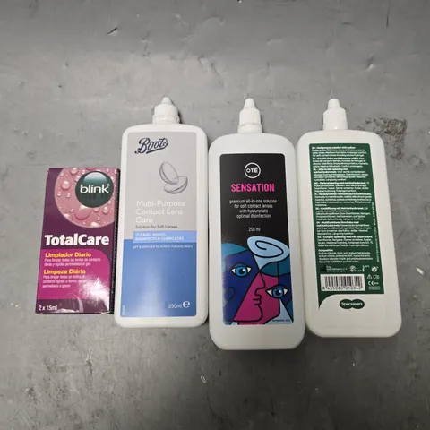 APPROXIMATELY 15 ASSORTED CONTACT LENS SOLUTION PRODUCTS - COLLECTION ONLY 