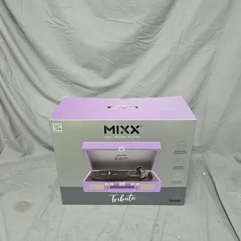 MIXX TRIBUTE VINYL RECORD PLAYER – PURPLE PORTABLE TURNTABLE (BLUETOOTH)