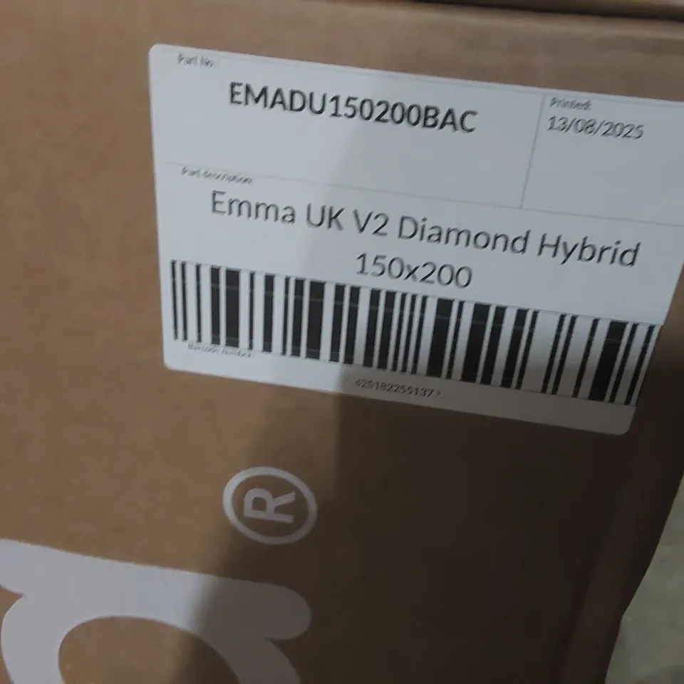 BRAND NEW BOXED EMMA UK V2 DIAMOND HYBRID 150 x 200CM KING SIZE MATTRESS 