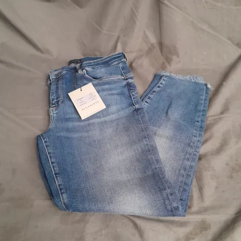 ALL SAINTS MILLER PUSHUP JEAN IN DEEP ROYAL BLUE SIZE 30W