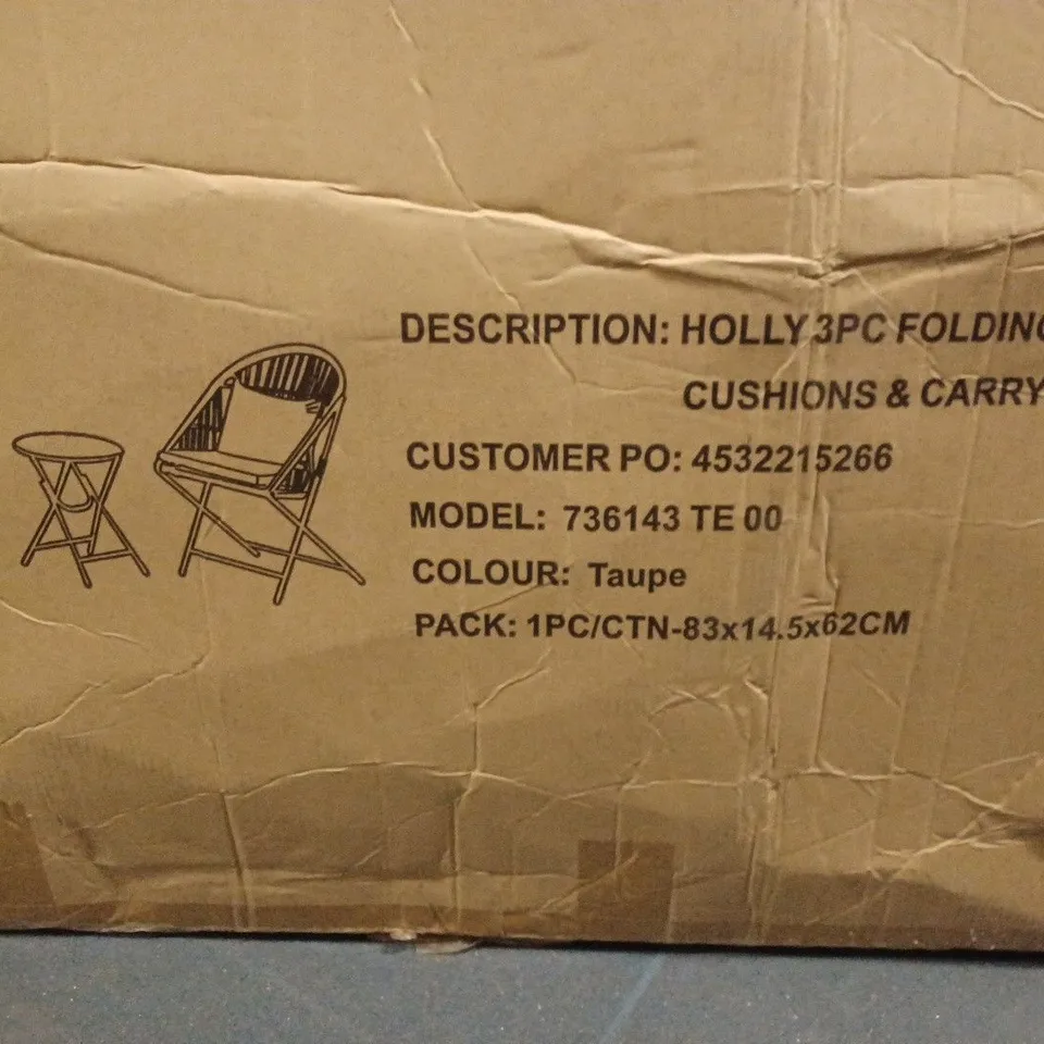 INNOVATORS COLLAPSIBLE HOLLY BISTRO SET